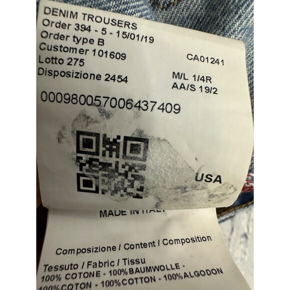 Calvin Klein 205W39Nyc Raf Simons Jaws Printed Patch Denim - Picture 6 of 11